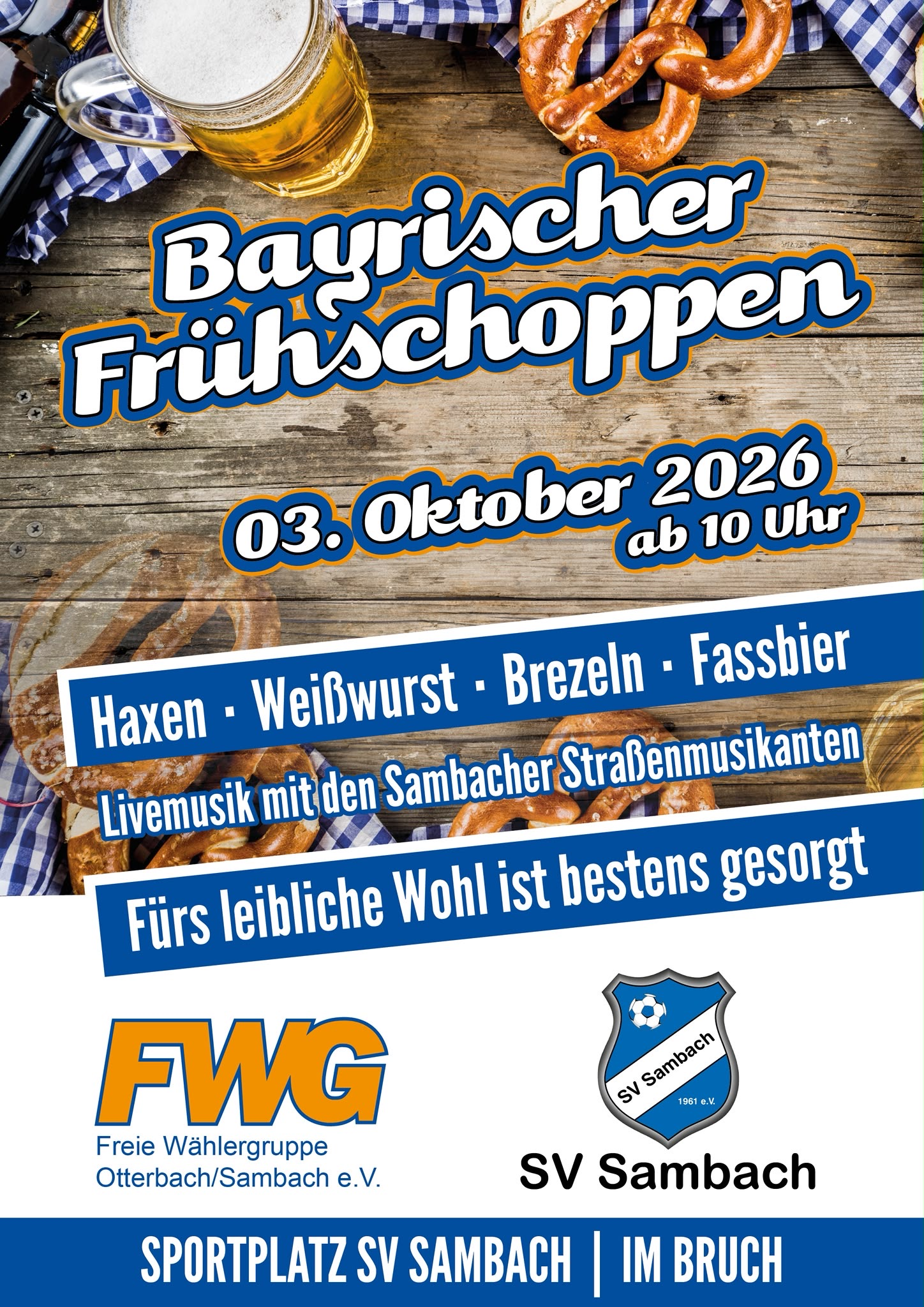 03.10.2026 ab 10:00 Uhr | Bayrischer Frühschoppen